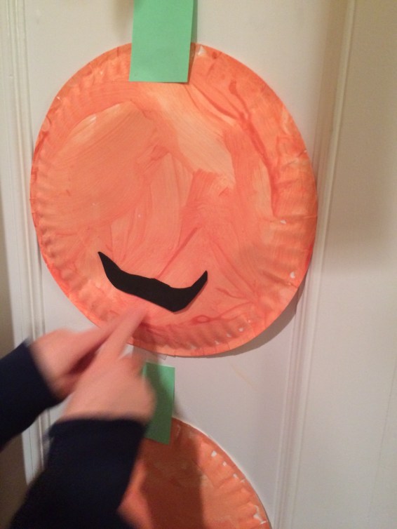 Ella putting on mouth