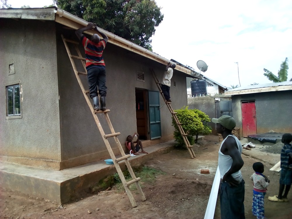 pig sty water catchment system